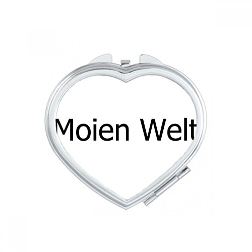 Miroir compact Coeur multicolor : le cadeau mignon et utile