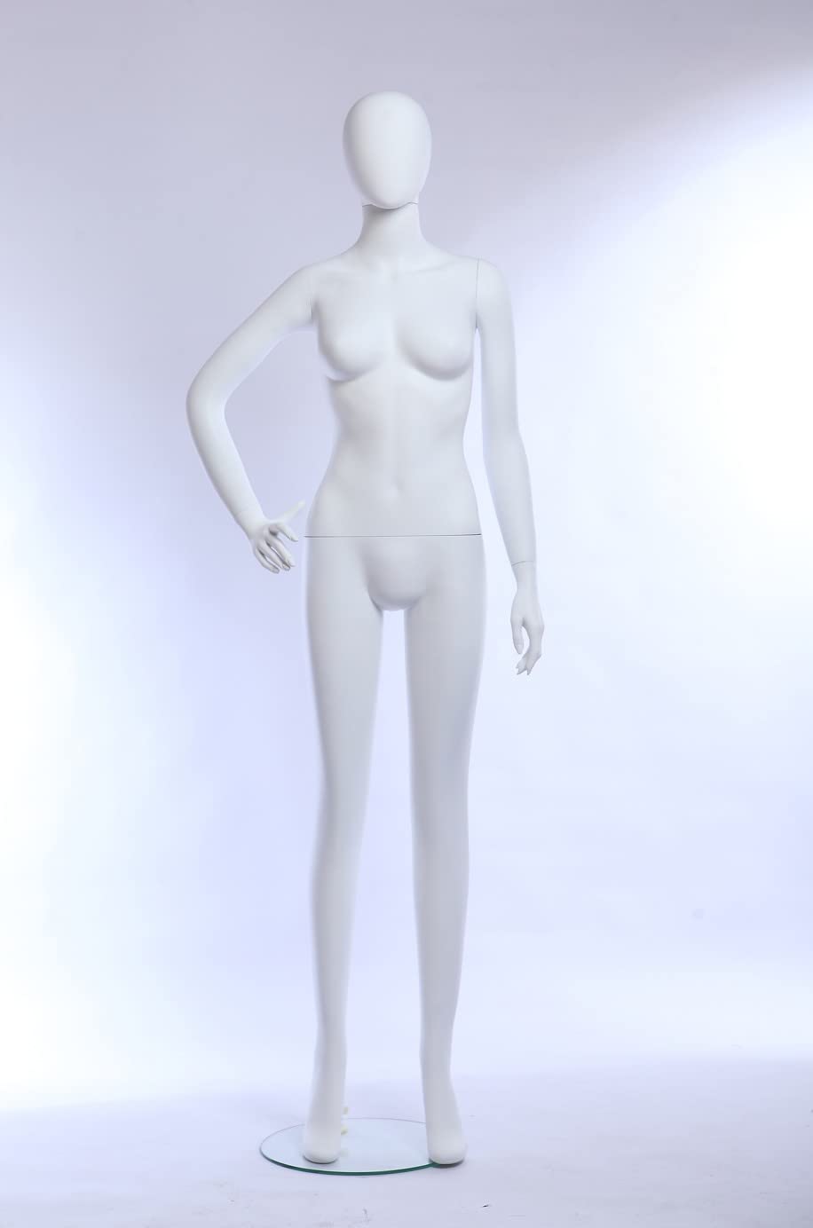 weibliche Schaufensterpuppe M6-7-6 weiß matt abstrakte Schaufensterpuppe Kopf abnehmbar Mannequin
