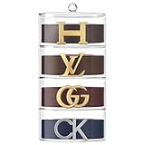 STUDIOMYO Acrylic Belt Organizer, 4 Layers Belt Organizer, Transparent Closet Accessories Organizer for Jewelry, Watches, Bracelets, Rings, Cosmetics