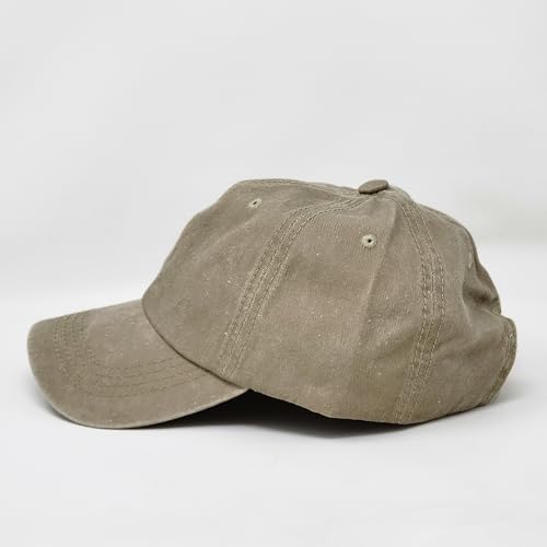 Gorra de béisbol bordada color caqui miniatura 2