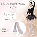 Aaronano Big Girls' Footed Ballet Tights 3-Pair-Pack Size XXL(10-12), Black White Nude