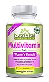 Multivitamin for Women by NutriVital Supplements, With Essential Vitamins, Minerals, Antioxidants, and Herbs for a Woman’s Daily Needs, Made in the USA, FDA Registered Facility, Non GMO, 60 Capsules