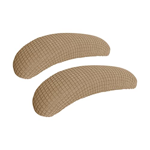 Image of FORCHEER Office Chair Armrest Covers Stretchable Water Resistant Spandex Stretch Jacquard Elastic Band Computer Office Chair Arm Pad Covers Chair Slipcover for Desk Chairs Arm 2P-Camel