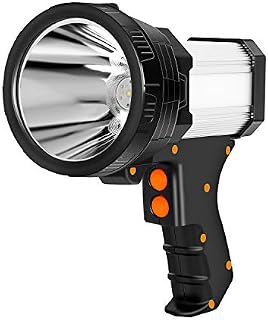 Sanlinkee Rechargeable Spotlight,LED Spotlight Flashlight Super Bright 6000 Lumens Handheld Spotlight 9600mAh Long