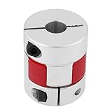 1 stück aluminiumlegierung plum wellenkupplung kuppler verbinden d25 l30 8mm bis 12mm für schrittmotor(8mm-8mm)