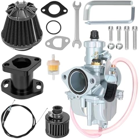 YOXUFA VM22 26mm Carb 212cc Carburetor Kit Replacement for Predator 212cc 224cc 196cc Engine Coleman CT200U CT200U-EX BT200X KT196 Baja Warrior MB200 Axis M200 200cc 6.5hp Mini Bike Go Kart Parts Cover