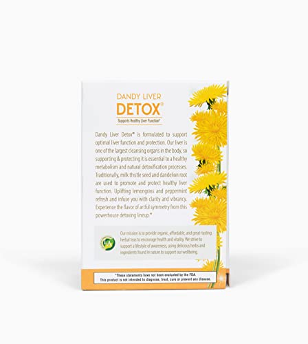 Lifestyle Awareness Teas Organic Dandy Liver Detox Caffeine Free Tea, 6 Count #TOP2