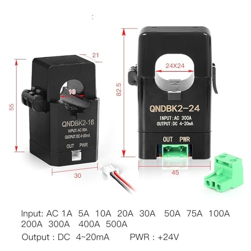 Capteur transformateur pince 4 20mA pour conversion de courant alternative AC