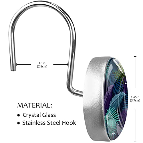 Rideau de douche bloqué ? Solution avec ces 12 crochets design en verre cristal - 4