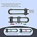 WENPENG Sliding Cabinet Locks for Babies, Baby Proofing Adjustable U-Shaped Baby Safety Latches for Handles Knobs Drawers, Fridge, Closet, Cupboard, Closet with Secure Lock Buttons,2Pack (Gray)