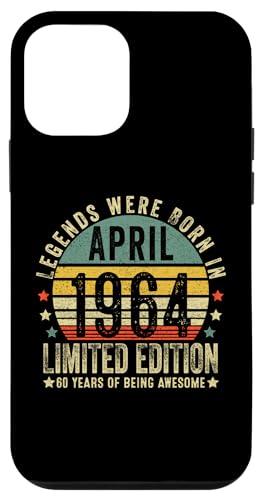 Legend Since April 1964 Vintage 60th Birthday Made in 1964 X}zP[X iPhone 12 mini p