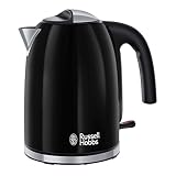 Russell Hobbs 20413 Colour Plus Kettle, Stainless Steel, 3000 W, 1.7 Litre, Blac...