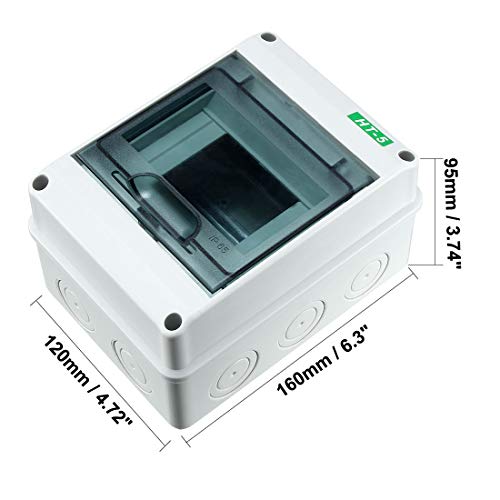 Awclub A2019052301 Plastic Transparent Cover Power Distribution Protection Box Ip65 Abs For Circuit Breaker Indoor thumb #2