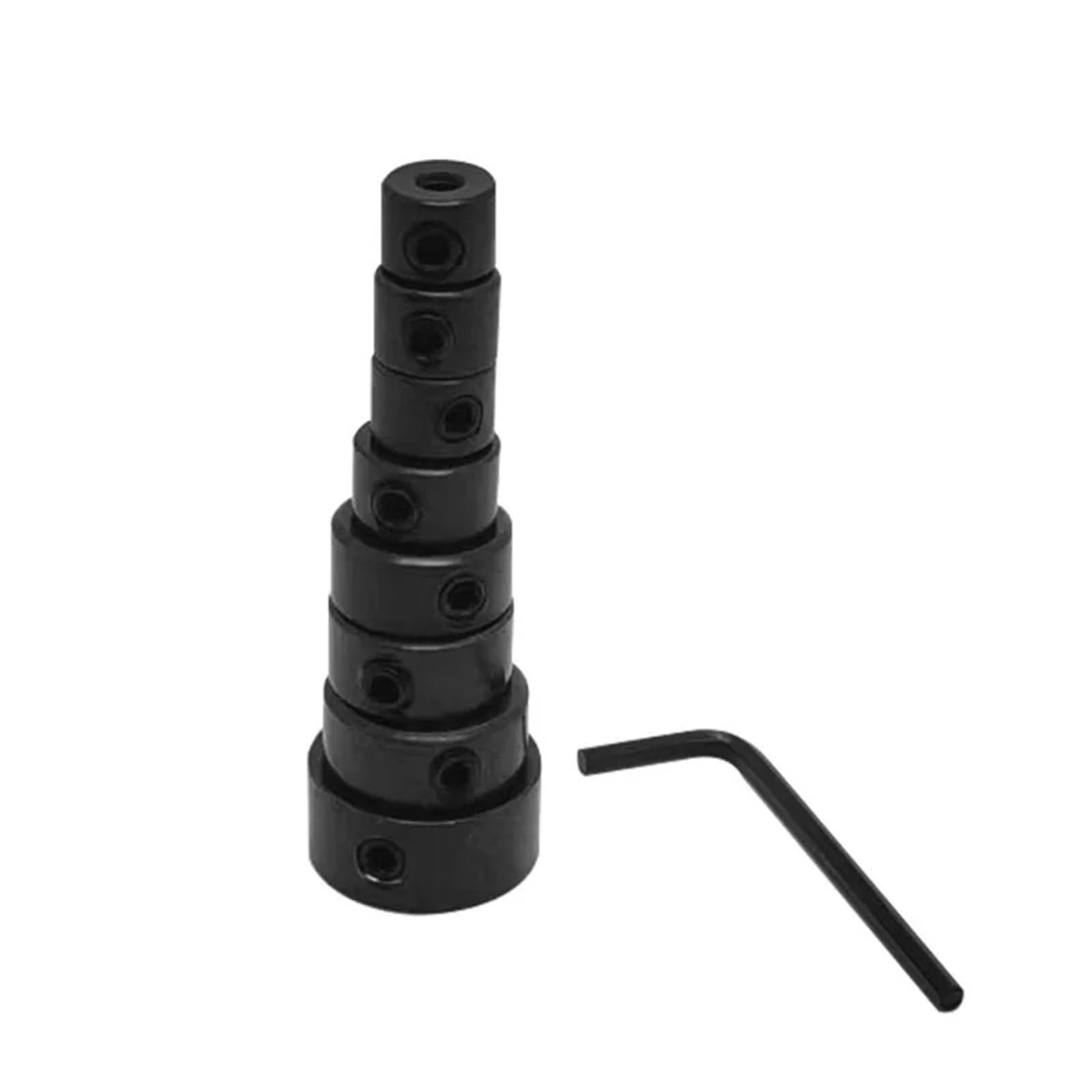 Bghyjkol 8Pcs Drill Depth Stop Drill Depth Stop Bit Collar Set Adjustable Positioner Limit Ring Allen Wrench Tighten The Stopper