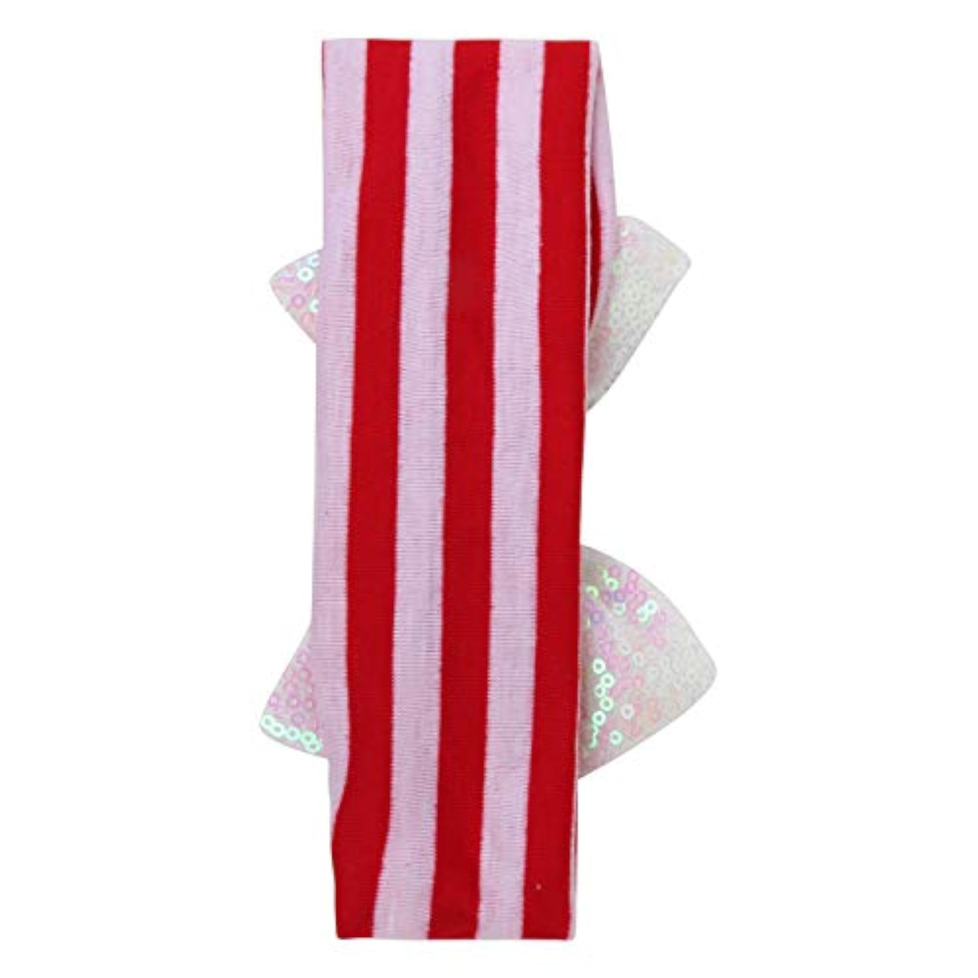 Christmas Fabric Baby Hairband with White Bow