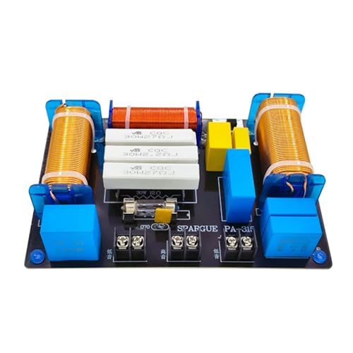 Harewtwy Diviseur de Croisement Audio à 3 Voies 700W avec 1 Filtre de Diviseur à Haute Fréquence à Basse Fréquence pour Le Théâtre Domestique