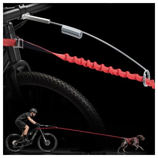 Shock-Absorbing Dog Bike Leash