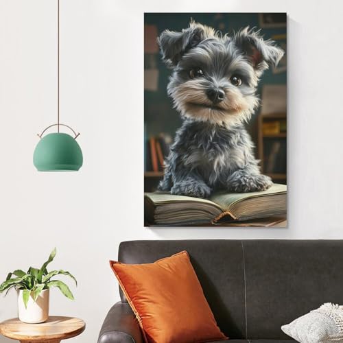 Cuadros decorativos de Schnauzer para dar vida y calidez a tu dormitorio 4