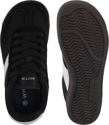 Image of WHITIN Women's Wide Toe Box Barefoot Shoes Retro Style W608 | Zero Drop Support, Natural Foot Alignment, Balanced Walking Feel, Daily Commute, Long Hours Standing