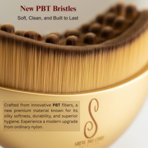 Image of Lymphatic Contour Face Brush-Instruction Included-for Facial Sculpting. Anti-Puffiness, Detox & Lift, Improves Skin Glow & Absorption. Guasha Depuff Lift Brush for Face Neck Chin Massage Tool