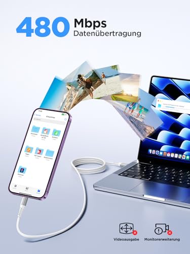 iPhone Ladekabel, Lang Lightning Kabel [3M 2Pack] MFi Zertifiziert Schnellladekabel iPhone Kabel, Nylon USB Lightning Kabel für iPhone 14 13 12 11 Pro/Pro Max/Mini, XR XS Max X, 8 7 6 6s Plus, 5s 5 Se 2