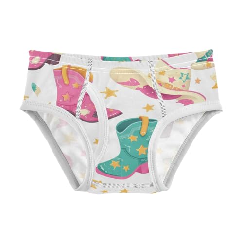 KLL Seamless Cowboy Western Boots Hat Baby Boys Soft Briefs Underwear Breathable Children Panties