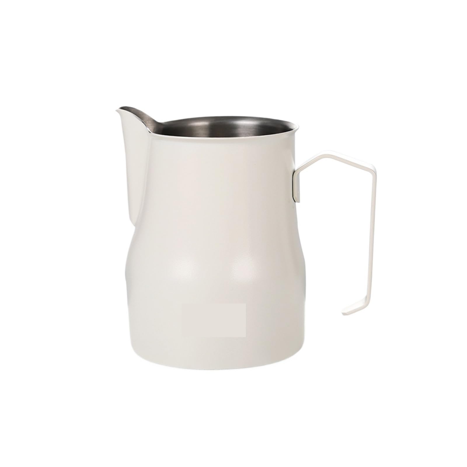Jarra de espuma leche rosa 300/450ml, taza café expreso acero inoxidable con escala, Compatible Latte Art Barista(Pink 300ml)