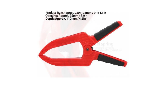Spring Fixing Tool Spring Clamp Tool 75mm Spring Clamp For Woodworking - Long Nose Plastic ...