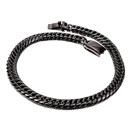 Bracelet à couple en acier inoxydable durable : gourmette intemporelle pour homme