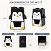 Lindo Set de 2 Organizadores de Escritorio con Decoración de Pingüino para Oficina, Escritorio, Hogar, Esenciales de Escritorio para Mujer Oficina, la Mejor Opción para Regalar 4