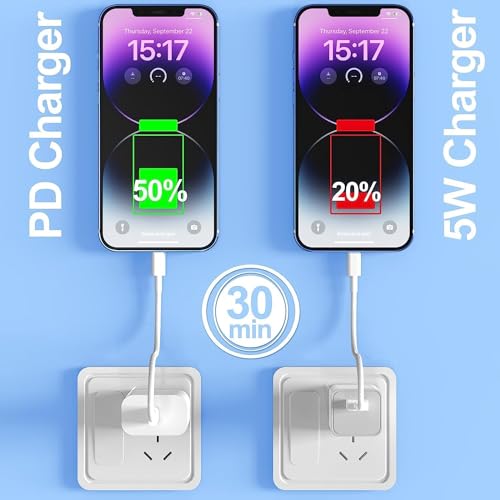 Image of 20W Type-C Charger Adapter Compatible with iPhone 16 /16 Pro /16 Pro Max / 15 /15Pro / 14 /14Plus /14Pro /14ProMax / 13 /13Pro / 12 /12Pro /11 / X /Xr /SE (1 Year Warranty)