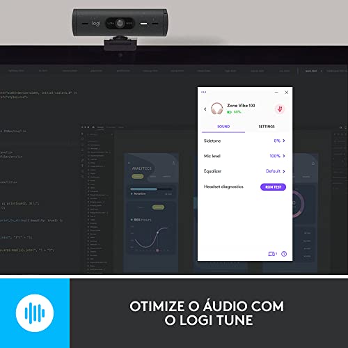 Headset Sem Fio Logitech Zone Vibe 100 Com Microfone Flip- to-Mute Com Cancelamento de Ruído, Conexã