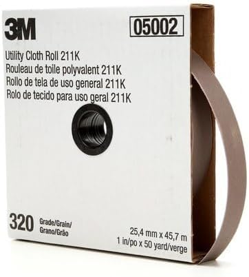 3M 3M-05002 Abrasive Cloth Roll Grade 320J, 1 Inch x 50 yards