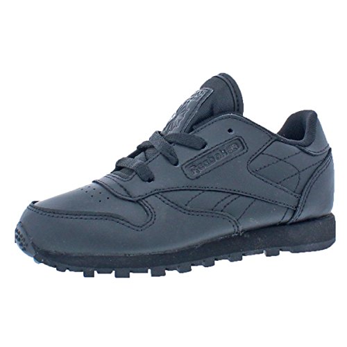 Reebok Classic Leather TD Shoe (Infant/Toddler), Black/Black/Black, 8 M US Toddler