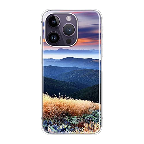 Coque iPhone 14 Pro antichoc étui silicone transparent motif nature - 4