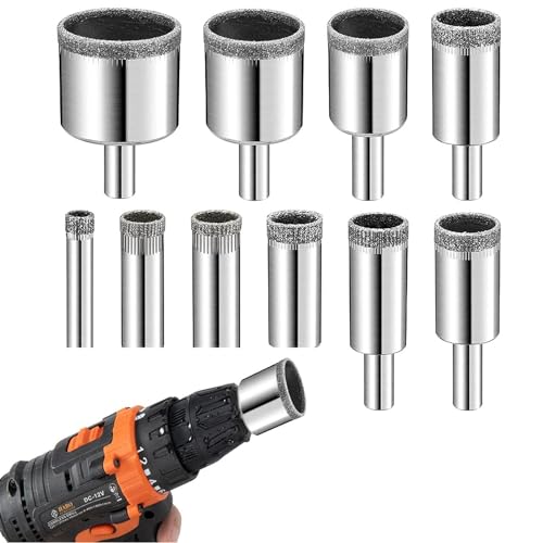 Set de 10 brocas sierra de diamante para cerámica y mármol miniatura 1