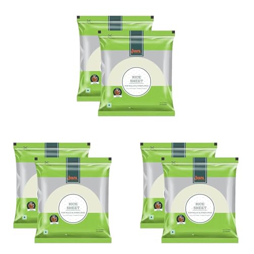Image of Jvapa Rice Paper Sheet - 400Gms (Chả gio) | Round | 22 cm | Gluten-Free | Perfect for Rolls, Wraps & Dumplings (Pack of 6))