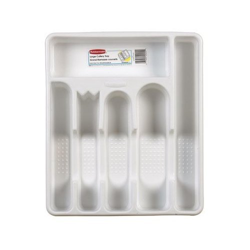 Rubbermaid 2925RDWHT Large Cutlery Trays
