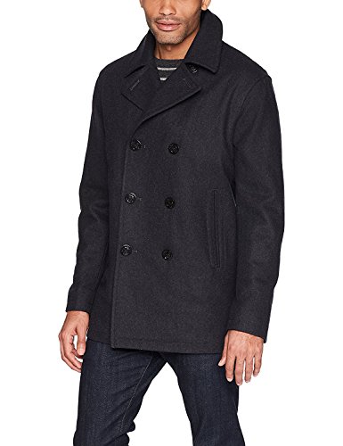 Image of Nautica Men's Wool Blend Peacoat - Double-Breasted Winter Coat, Regular, Big & Tall Sizes