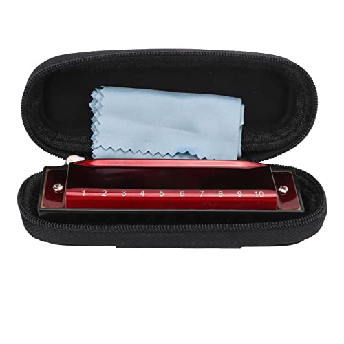 Omabeta Harmonica buccal professionnel durable pour débutants – Bonne intonation – Cultivez l’intérêt pour la musique pour les étudiants pour la performance pour jouer (rouge) - Les Beatles, Paul McCartney, John Lennon, RIngo Starr, George Harrison Omabeta Harmonica buccal professionnel durable pour débutants - Bonne intonation - Cultivez l'intérêt pour la musique pour les étudiants pour la performance pour jouer (rouge) – Image 4