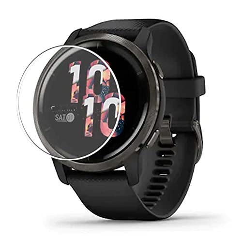 Puccy 3 Pack Tempered Glass Screen Protector Film, compatible with Garmin Venu 2S Protectors Guard new version