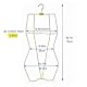 Arekuaei Bikini-Badeanzug-Kleiderbügel (Gold), 3D-Körperform, Display-Kleiderbügel für Dessous, 10 Stück