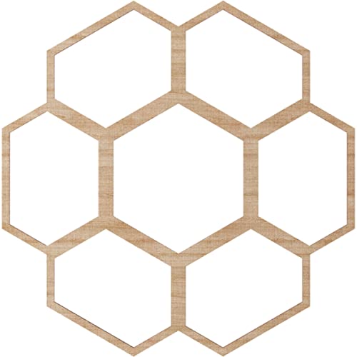 Image of Ekena Millwork 30 inchOD x 12 3 /4 inchID x 1 /4 inchT Florin Wood Fretwork Pierced Ceiling Medallion, Alder
