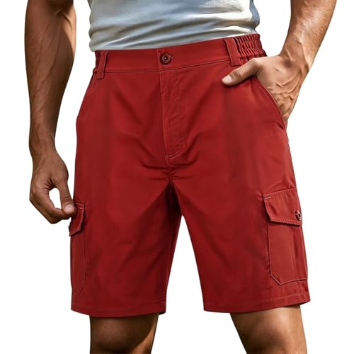 Short de travail homme cargo oversize en stretch léger pour l'été