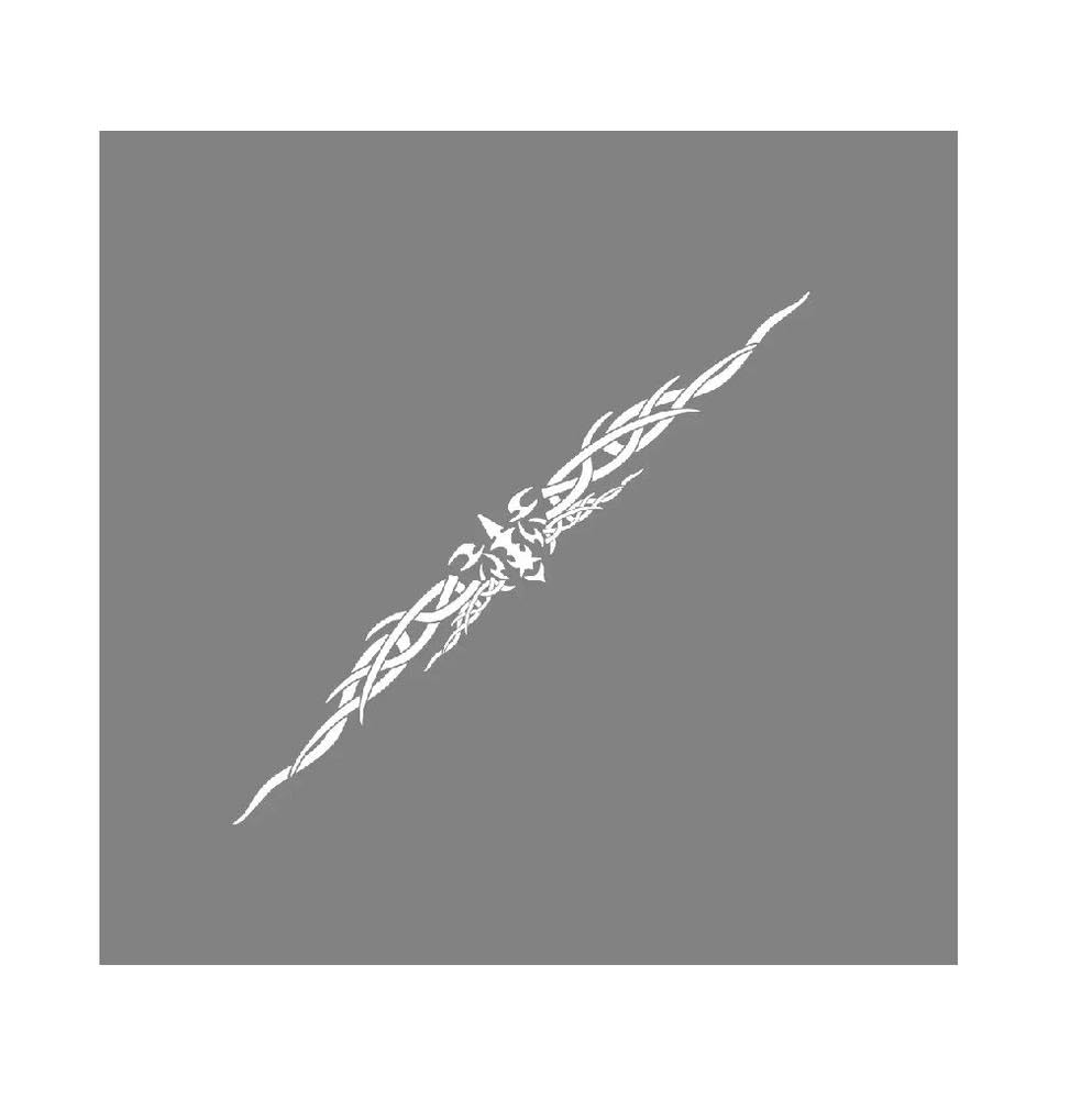 Dabhuoc Glossy White Car Front Windshield Sticker Graphics Creative Windscreen Decor Decal Vinyl Diy Wraps Decoration(Glossy White)