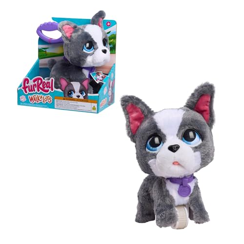 Just Play Peluche Interactive à l’effigie d’Un Bouledogue français de FurReal, Chiot en Peluche Marcheur mesurant 20,3 cm de Haut avec Fonctions sonores,...