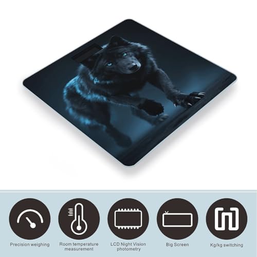 Báscula digital de baño VstaDank con pantalla LCD y vidrio templado miniatura 3
