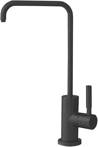 Miniatura 47 de Stylish Grifo de agua potable Cartucho de núcleo de cerámica de acero inoxidable, mango único, arco alto, rotación de 360 grados, grifo de ósmosis