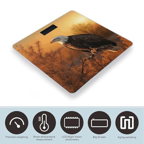 Báscula Digital de Baño con Pantalla LCD y Vidrio Templado miniatura 3