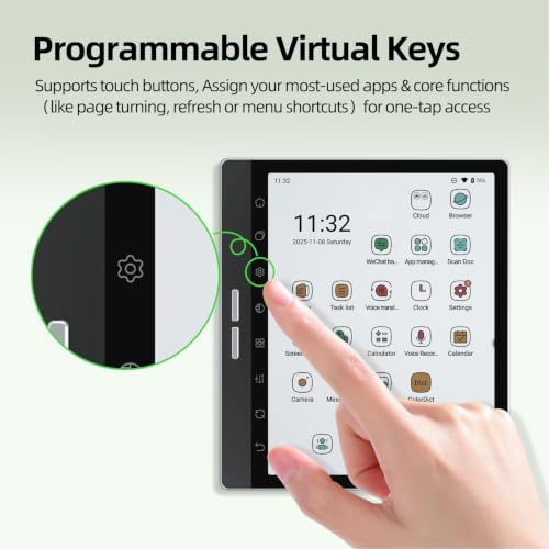 Image of 7 Inch Epaper Tablet for Note Taking, Android 14 4GB 64GB Color